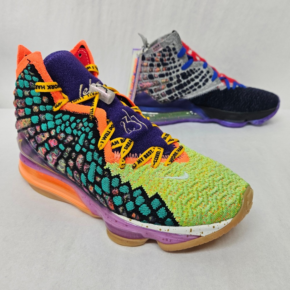 Nike LeBron XVII 17 WTW Basketball Shoes CV8079-900 Multi-Color Men's Size 6.5